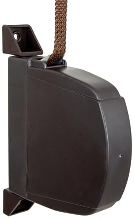 TELKES- Avvolgitore per Tapparelle Esterno Cinghia Marrone 18MM x 5m Integrata Ribaltabile 180º in PVC per Finestre Nastro Lungo Facile Installazione Design Compatto Universale (Marrone, Cinghia 14mm)