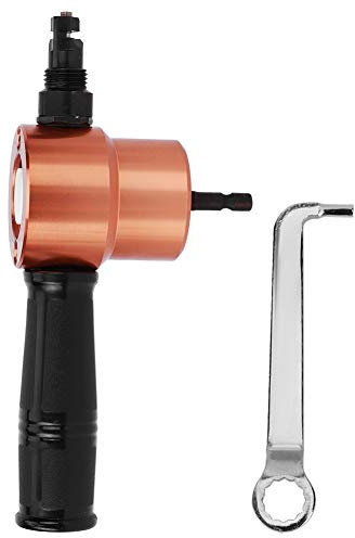 Cocoarm Metal Nibbler Drill Attachment Double Head Metal Sheet Nibbler Power Drill Nibbler Dual Head Sheet Nibbler Suitable for Automobile Repair & Maintenance, Speed: 1500-3000rpm