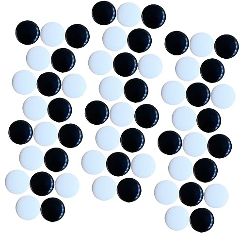 Toddmomy 360 Stück Go Schach Zubehör aus Melamin Praktische Flache Spielfiguren für Brettspiele Kreatives Design Schule und Zuhause