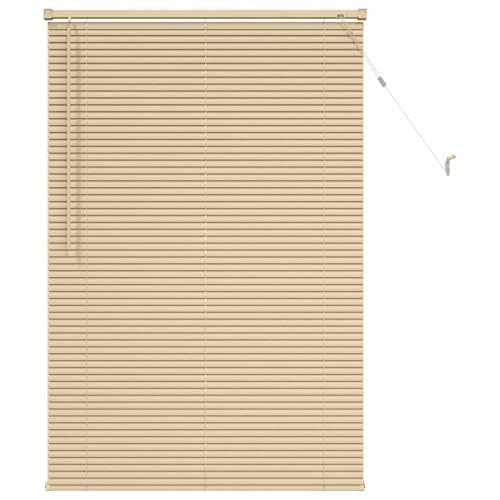 vidaXL Persiana Veneciana Marrón Claro con Patrón 150 x 70 cm 25 mm