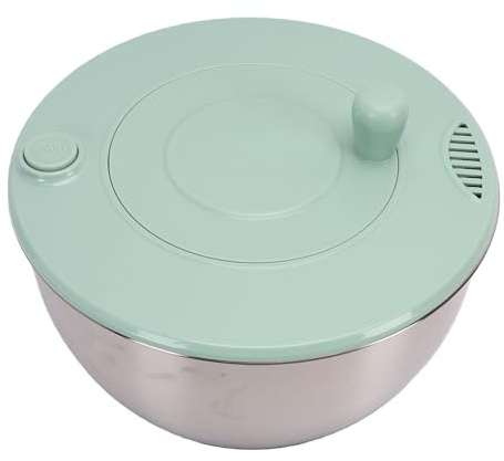 Xiuganpo Centrifuga per Insalata, Grande Essiccatore per Lattuga in Acciaio Inossidabile con Funzione di Disidratazione Lavaverdure Multifunzionale per Ristoranti di Casa Frutta Cetrioli Patate Carote