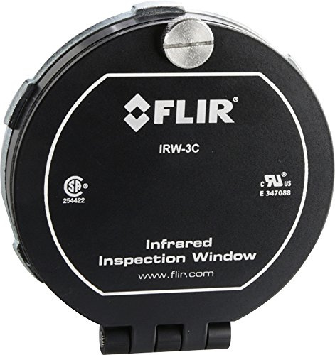 FLIR IR-Inspektionsfenster 3 Zoll, 1 Stück, IRW-3C | Lichtbogenschutz, visuell/thermisch/Fusion, eloxierter Alu-Rahmen, klappbare Abdeckung, Montagekit