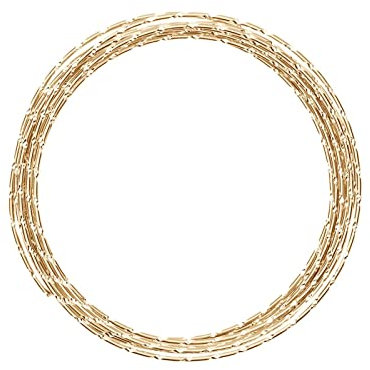 Vaessen Creative Aluminium Craft Wire Diamond Cut 16.4 ft (5 m) x 0.08 (2 mm) Light Gold - Flexible Metallic Wire for Crafting, Flower Arranging, Jewellery Making and Modelling