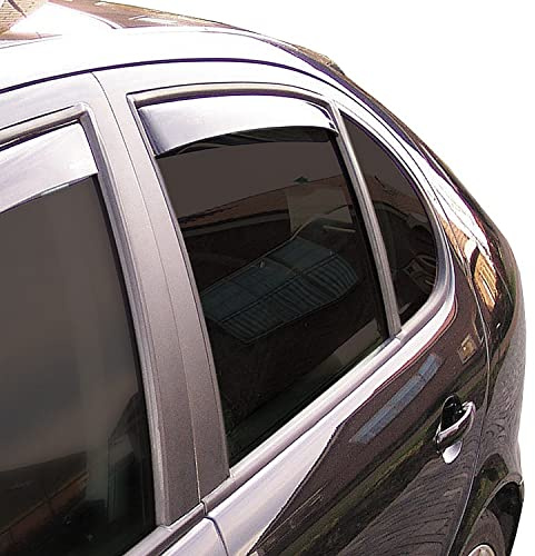 ClimAir Windabweiser Master Schwarz (Hinten) kompatibel mit Volkswagen Tiguan 5 türer 2016-2024 | kompatibel mit Volkswagen Tiguan 5 türer 2016-2024