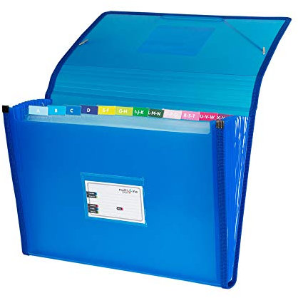 Grafoplás 02963030-carpeta Ösenhefter mit Blasebalg, Foolscap, Blau