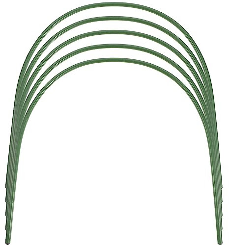 Cabilock 5 Stücke Folientunnel Pflanztunnel Gartentunnel Spannreifen Gewächshaus Reifen Hochbeet Abdeckung Tunnel Pflanzenstützen Bögen Stützreifen Kletterpflanzen Befestigung