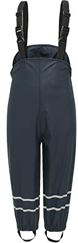 BenBoy Pantalon de Pluie Enfant Imperméable Respirant Salopette Étanche Coupe-Vent Pantalon de Boue pour Garcon Fille YK1221H-Navy Blue-98
