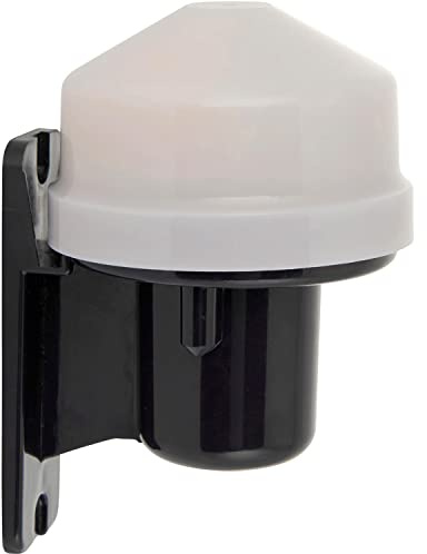 Loops Outdoor Photocell Sensor - IP44 Rated - Wall Mounted - Dusk to Dawn Detector - ABS Plastic Construction - Automatic Light Switch Sensor