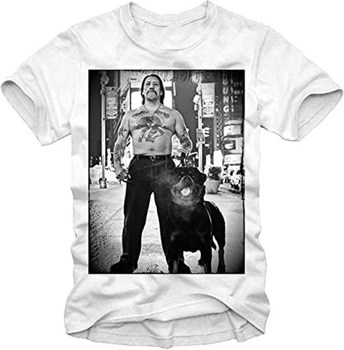 Men's T-Shirt Danny Trejo Machete Rodriguez from Dusk Till Dawn White XXL