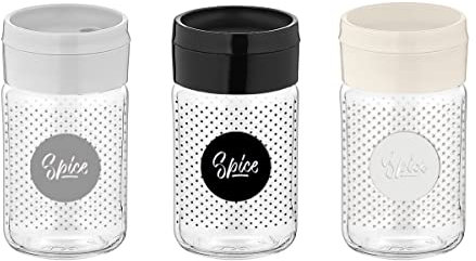 MAURY'S IL NUMERO UNO DEL RISPARMIO SPICE SPARGISPEZIE 5XH10 CM IN VETRO E PLASTICA IN COLORE ASSORTITO