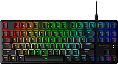 HyperX Alloy Origins Core – Tenkeyless Mechanical Gaming Keyboard, Compact, TKL, RGB LED Backlit, Red Switch (Linear), English (US)
