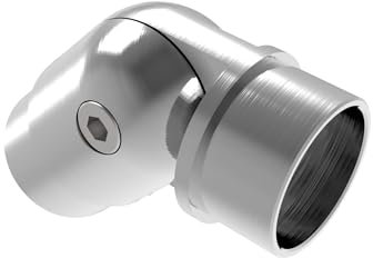 Sellon24® Edelstahl Handlauf Konfigurator 42,4 Treppe Zubehör Wandhandlauf Handlaufhalter Halterung Verbinder Eckbogen Rohr Edelstahlrohr Steckfitting V2A Geländer geschliffen Wand SET