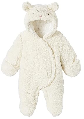 VERTBAUDET Combipilote Bébé en Fausse Fourrure Mouton Doublé écru 1M(54CM)
