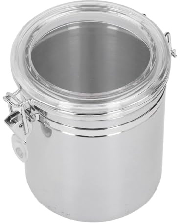 Luftdichte Dose aus Edelstahl, Leicht zu Reinigen, Glänzender, Geruchsverhindernder Frischhaltebehälter aus Edelstahl (Große 1600 ml)