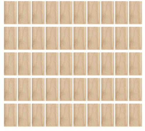 FTVOGUE Domino-Zapfen Buchenholz 8x40mm, 50 Stück, für Möbelspleißen | Feste Fixierung, wenig Verformung, hohe Genauigkeit, für Schreiner und Holzbearbeitung, stabile Verbindung