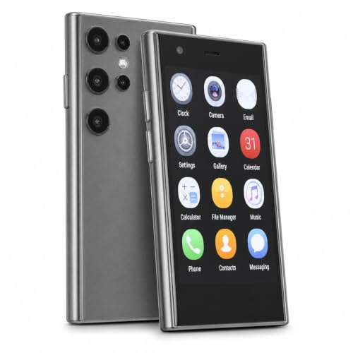SOYES S23 Pro Mini Smartphone, 3.0 Pulgadas Ultra Delgado Mini Teléfono Móvil 2GB RAM 16GB ROM 3G Teléfono Celular de Bolsillo para Android 8.1 (Black)