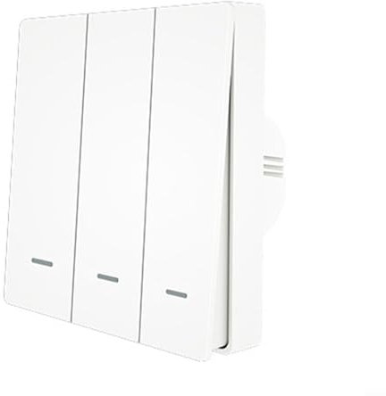 Smart Wifi Wandschalter, forTuya für ZigBee 3.0 Smart Scene Switch Wireless Aufkleber Wand Szene Schalter für Zuhause, Büro (3-Gang)