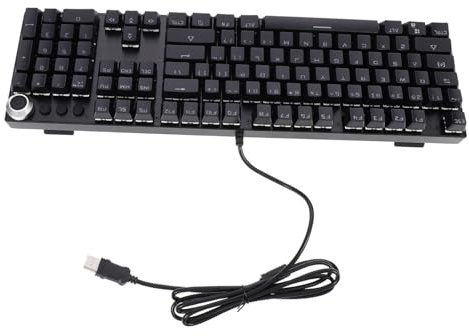 OSALADI Tastiera Meccanica Retroilluminata Rgb Per Computer Tastiera Da Gioco Modalità Di Luce e Intrattenimento