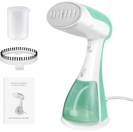 1500 W Plancha Vertical, Plancha a Vapor Vertical, Depósito de Agua 300ml, Vapor 27g/min, Compacto y Portátil para el hogar, viajes, oficina