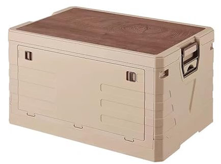 Auto Kofferraum Aufbewahrungsbox für Peugeot 406 Coupé 8C/406 Sedan 8B 1996-2005 Multifunktionale Faltbarer lagercontainer Klappbox Transportbox Mit Deckel,Coffee-75L