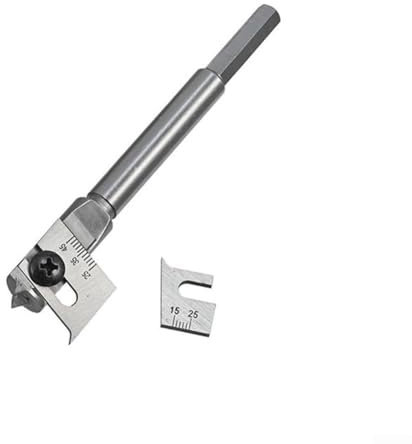 Verstellbares Spaten-Bit-Werkzeug, weitreichendes flaches Holzbearbeitungsbohrer-Set für Heimwerker, Präzisionsbohren (15–45 mm)