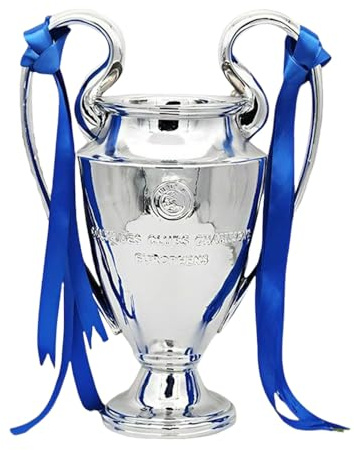 MIAOWR Trofeo dei Campioni di Calcio Europa Trofei di Calcio Oggetti da Collezione dei Tifosi Decorazioni per Bar Casa E Ufficio,32cm/12.6in
