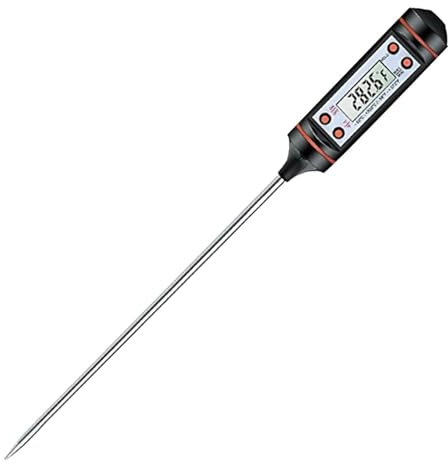 Generic Thermomètre de Température de Viande - Numérique, Réversible, Rapide et Précis, Résistant aux Eaux, pour Cuisine et Barbecue
