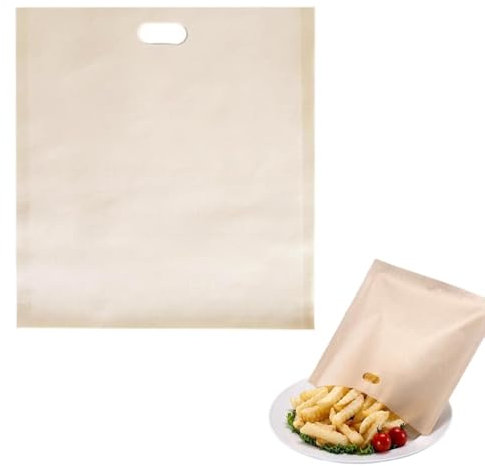 Bolsa para tostadora | Bolsas para tostadora antiadherentes fáciles de limpiar, fundas para tostadora reutilizables y lavables, bolsas para tostadora para sándwiches, pollo,