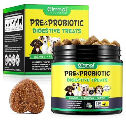 Probiotic Chews for Dogs, 120 Count – Duck Flavor, Daily Support for Digestion, Gut Flora & Natural Defences