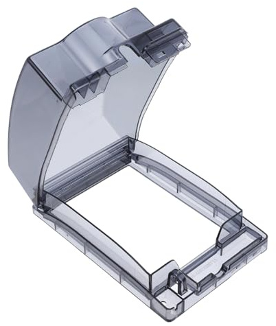 MUCKLILY Protector de Seguridad para Enchufe Tipo 86, Diseño Adhesivo, Caja Resistente de Abs para Enchufes Grandes, Adecuado para Baños y Lavanderías