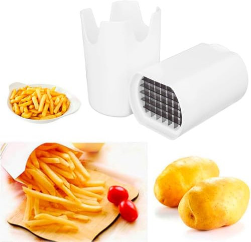1 Pcs Chip Cutter,Potato Chipper,Potato Cutter,Multifunctional,Stainless Steel Vegetable Fruit Slicer and Perfect Fries Cut Home Kitchen Tools(4 * 3.2 * 5.5In)