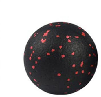 Yoga Ball Erdnuss Fitness Massage Ball Lightweight Fitness Training Lacrosse Ball Body Yoga Sport Übung Tiefgewebemassage Yoga-Ball(Black-Red)