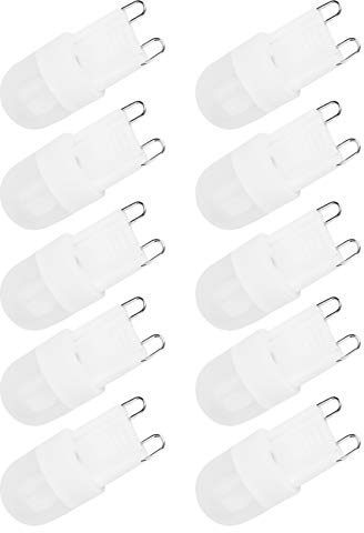 KIMISS 10pcs G9 Base Base a LED da 1,5 W Bulbs-illuminazione Interno a Bi-pin Ad Alta Efficienza Energetica per Lampadari e Uso Domestico-luce Calda, Senza Sfarfallio, Duratura a Lungo