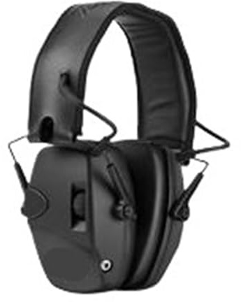 XUFHSEO Orejeras electrónicas antirruido for Auriculares, protección auditiva, Activos, Paquete de 2(Black and Brown)