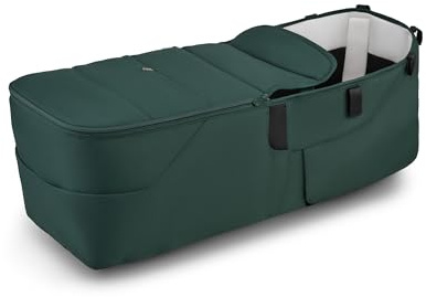 Bugaboo Donkey 6 Twin Liegewannen-Bezugsset, leicht umzubauen | verwandelt den Donkey 6 Double in einen Zwillingskinderwagen für Neugeborene & Kleinkinder, Geschwisterwagen, Fern Green