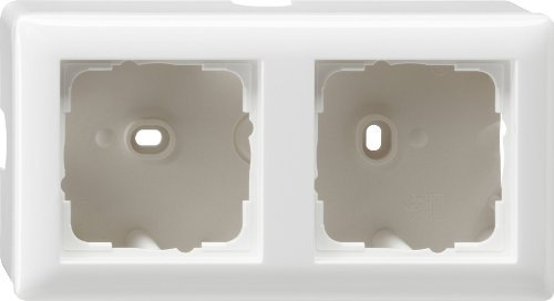 Gira 006203 Aufputz-Gehäuse mit Rahmen 2-fach Reinweiß glänzend