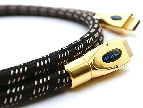 Ricable B5 Hi-End 5m - Câble HDMI 2.0 Ultra HD 4K HDR Bandwith 27 Gbps