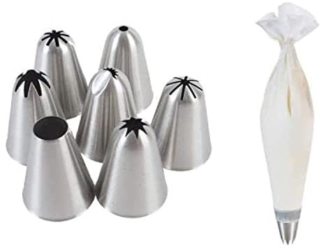 Lakeland Professional Piping Nozzles & Reusable Bag Gift Set - 7 Pieces