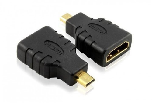 Keple Micro HDMI to HDMI Adapter Type D High Speed Gold Plated Converter Adaptor Compatible with Nikon COOLPIX AW L P S Camera to TV HDTV LCD Plasma Monitor Supports 3D 4K 1440p 1080p Audio & Video