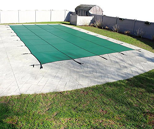 Pool Mate 1224NS-90-GRN-PM Green Mesh Safety Cover for 12 ft. x 24 ft. Swimming Pool