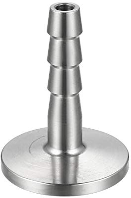 sourcing map KF-16 Adaptador de Brida de manguera para Tubo 8mm Acero | Vacío, inoxidable, goma, 304