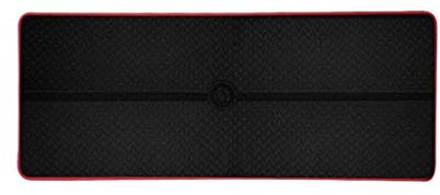 JMTLLYJD Sportmatte, Männer Und Frauen Anfänger rutschfeste Yogamatte Verdickung Verbreitert Fitnessmatte Tanzmatte, Multi-Size, Stärke 6mm (Farbe : Schwarz, größe : 182 × 60cm)