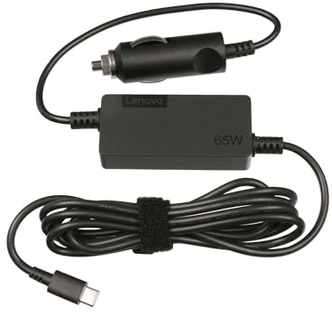 Lenovo 40AK0065WW Original USB KFZ-Netzteil 65 Watt | für ThinkPad 13 (20J2/20J1), X1 Carbon 5th Gen (20HR/20HQ), Yoga 720-13IKB (80X6)