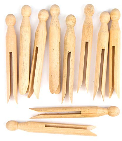 Baker Ross ET209 Lot de 24 Pinces à Linge en Bois pour activités artistiques et Artisanales