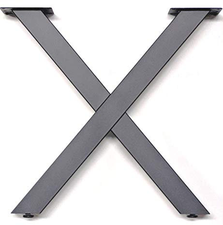 durante® Tischbein X-Form Höhe 710 mm x Breite 768 mm Stahl schwarz matt Tischgestell