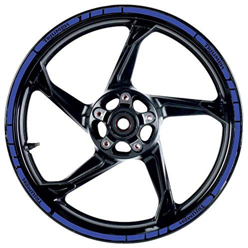 Entwickelt für Motorradmarke und modell Ducati Corse Retro reflektierendes Felgenband (blau)