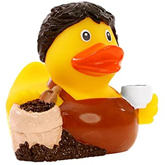 Schnabels Quietsche-Ente Kaffee - Geschenk für Geburt Geburtstag Namenstag Kinder Baby Freund-in Mädchen Junge - Spielzeug Bade-Ente Badewanne Deko