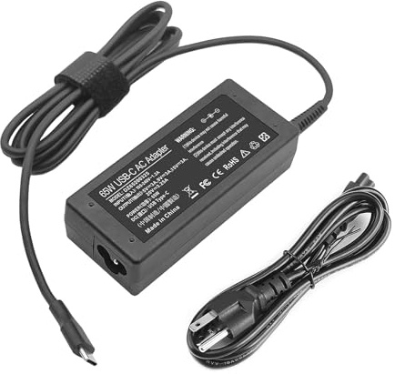 65W 45W USB C Laptop Power Replacement Adapter Charger for Lenovo Chromebook/Yoga/ThinkPad/HP Chromebook/Dell Laptop USB Type C Power Adapter