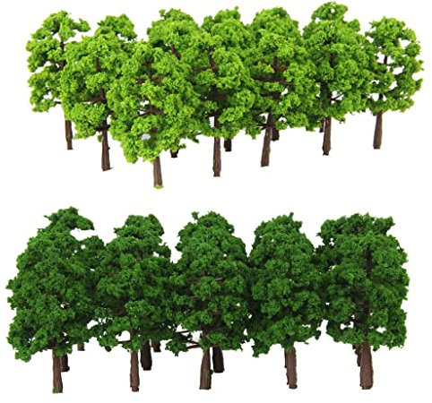 Sharplace 40 Stücke 8 cm 1: 150 N Gradeinteilung Modell Bäume Eisenbahn Landschaft Landschaft