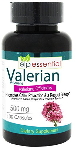 Valerian Root Capsules Organic 500mg Herb Extract Supplement 100 Pills